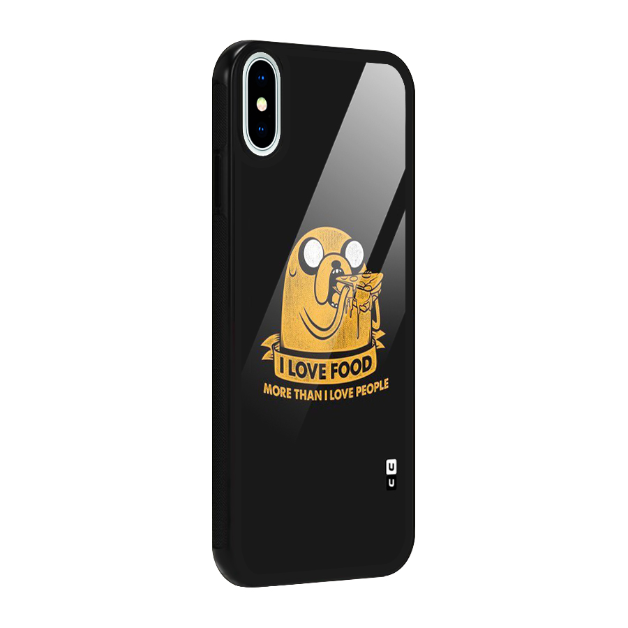 Love Food Glass Back Case for iPhone X