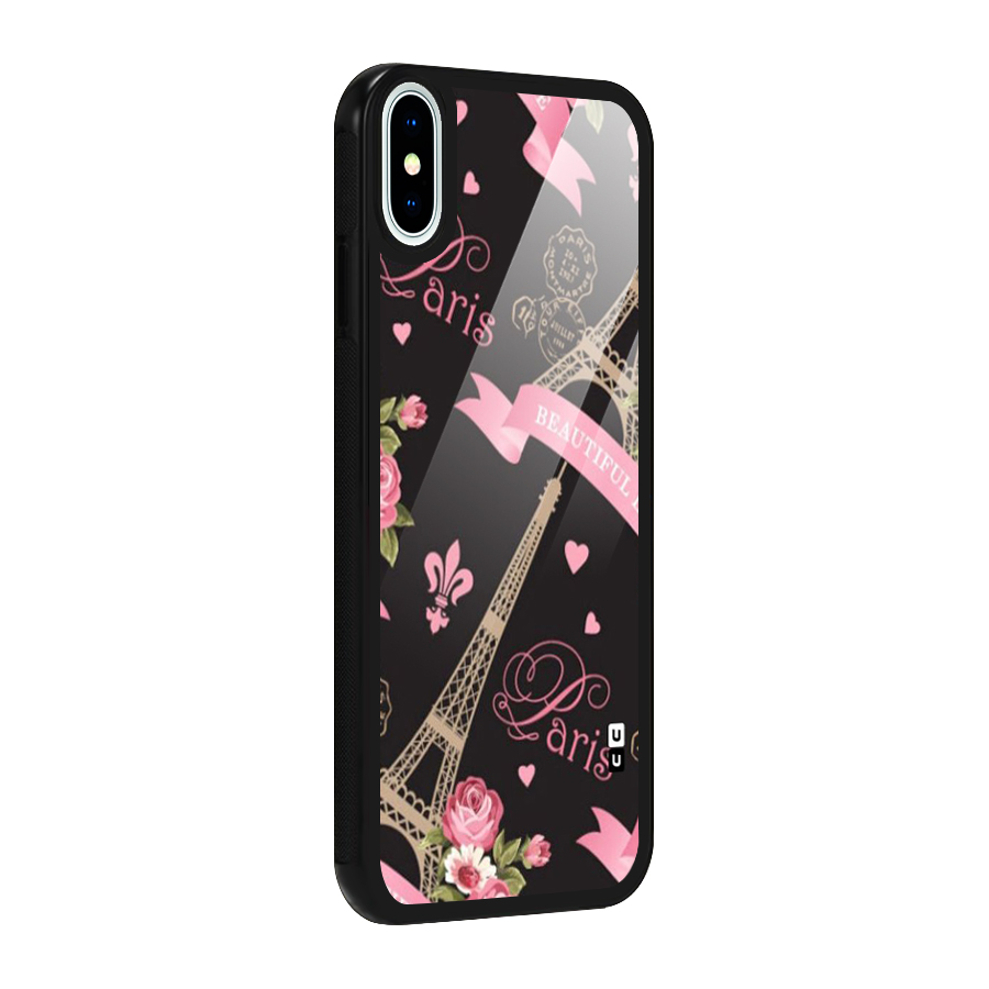 Love Tower Glass Back Case for iPhone X