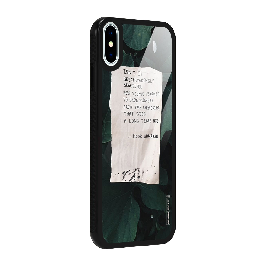 Memories Glass Back Case for iPhone X