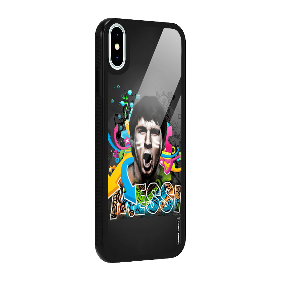 Messi For Argentina Glass Back Case for iPhone X