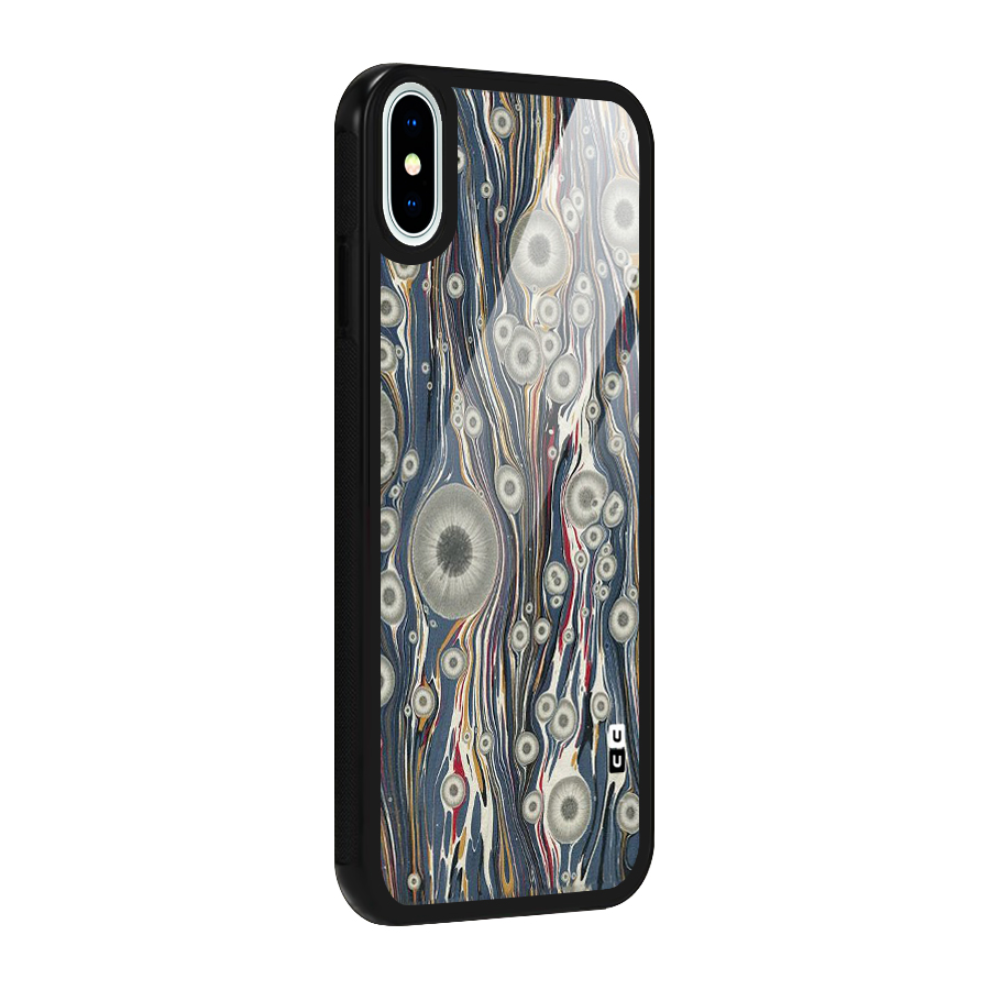 Mini Circles Glass Back Case for iPhone X
