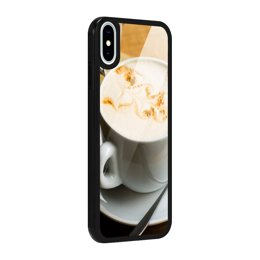 Morning Coffee Glass Back Case for iPhone X