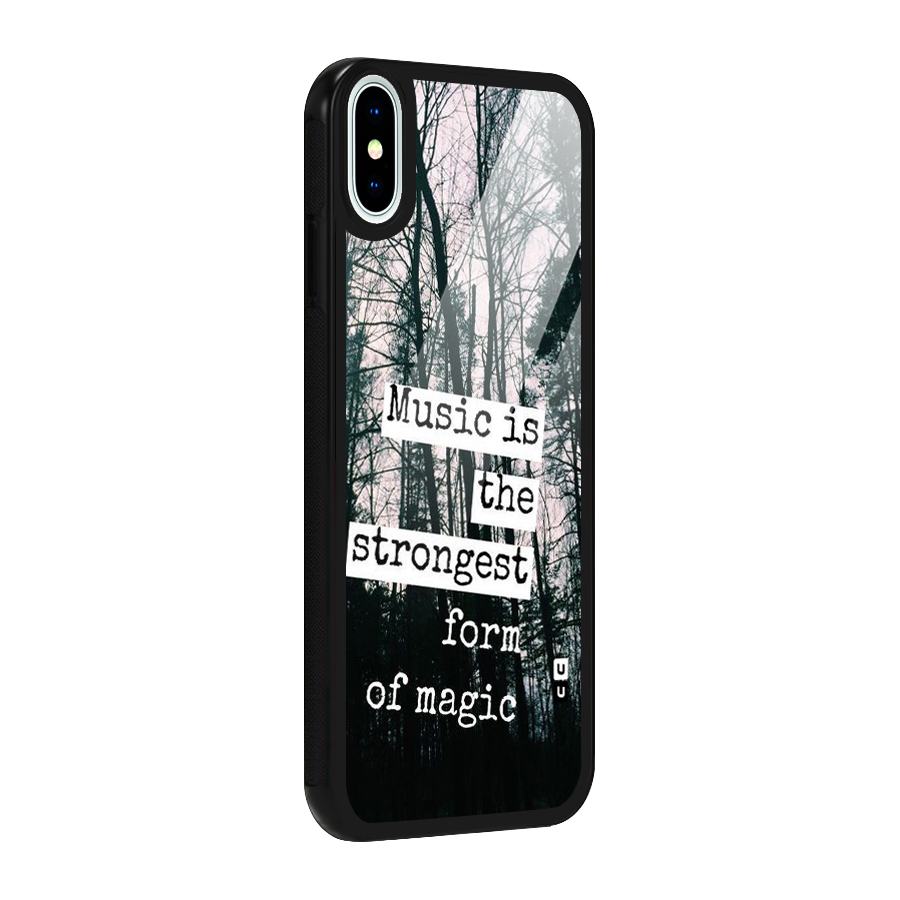 Music Magic Glass Back Case for iPhone X