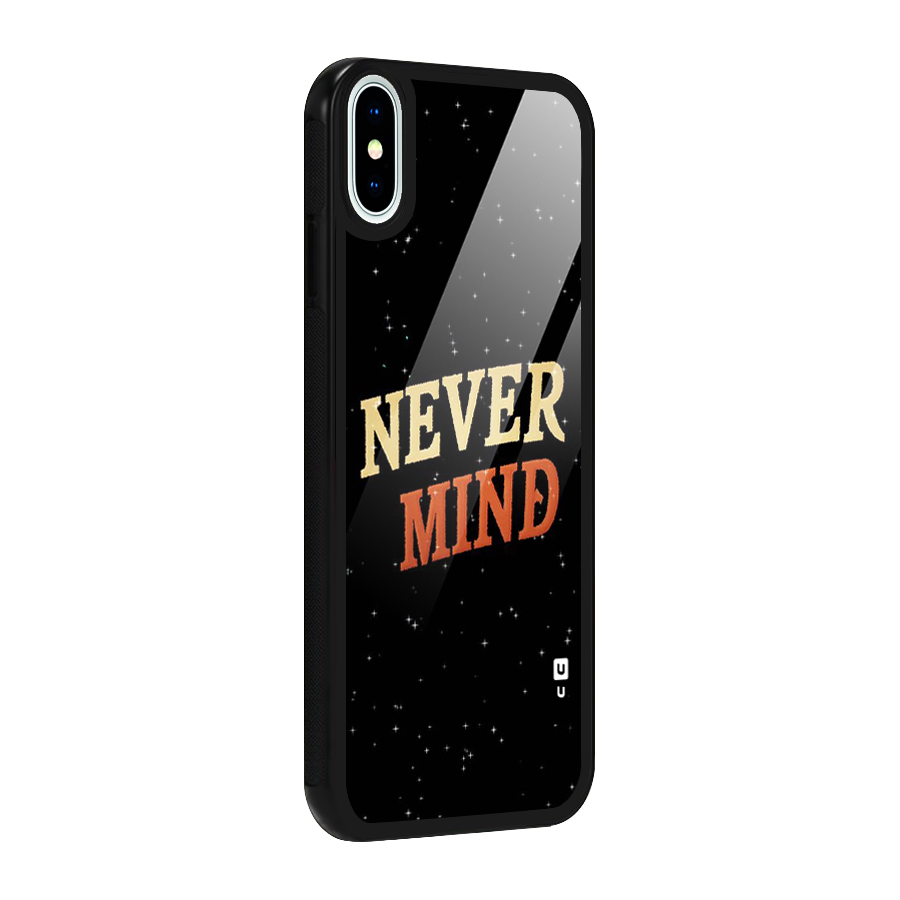 Never Mind Design Glass Back Case for iPhone X