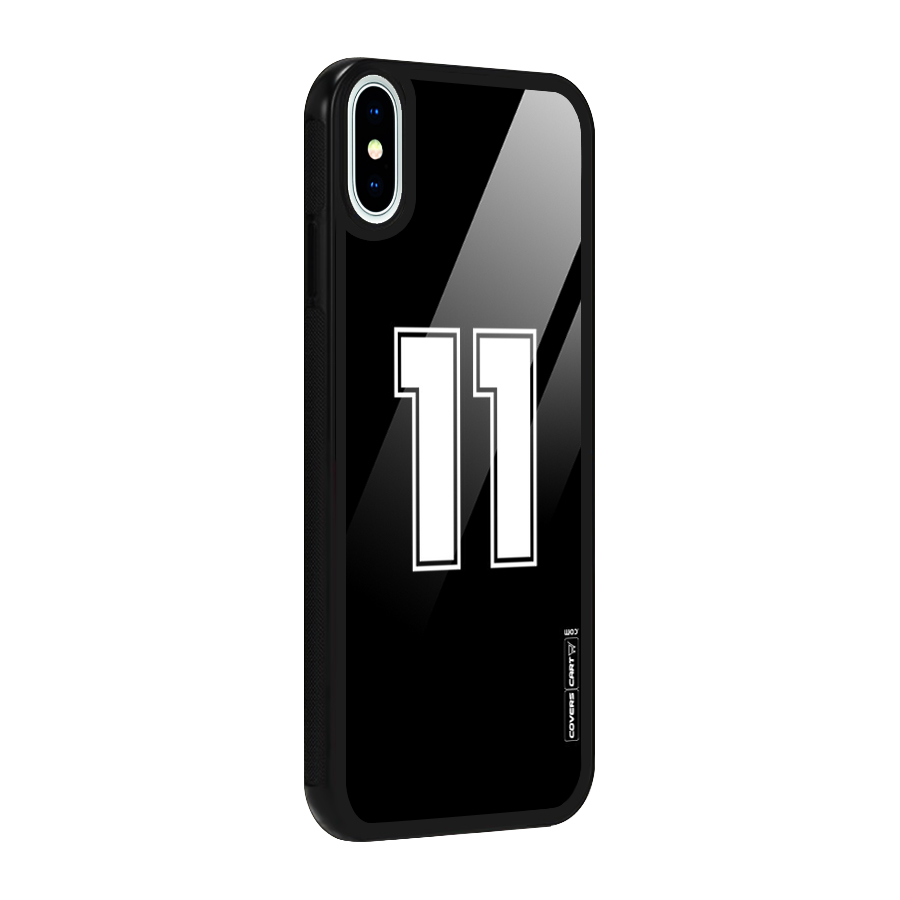 Number 11 Glass Back Case for iPhone X