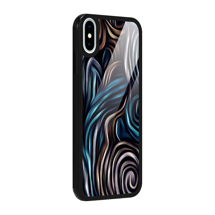 Oil Paint Artwork Glass Back Case for iPhone X