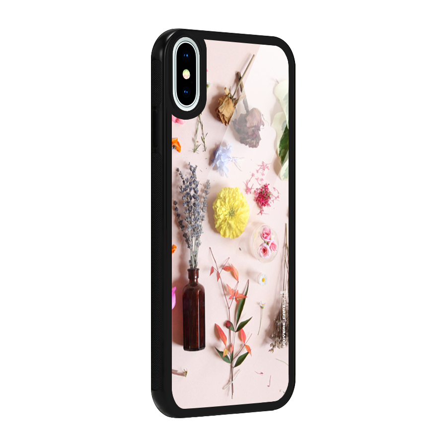 Old Petals Glass Back Case for iPhone X
