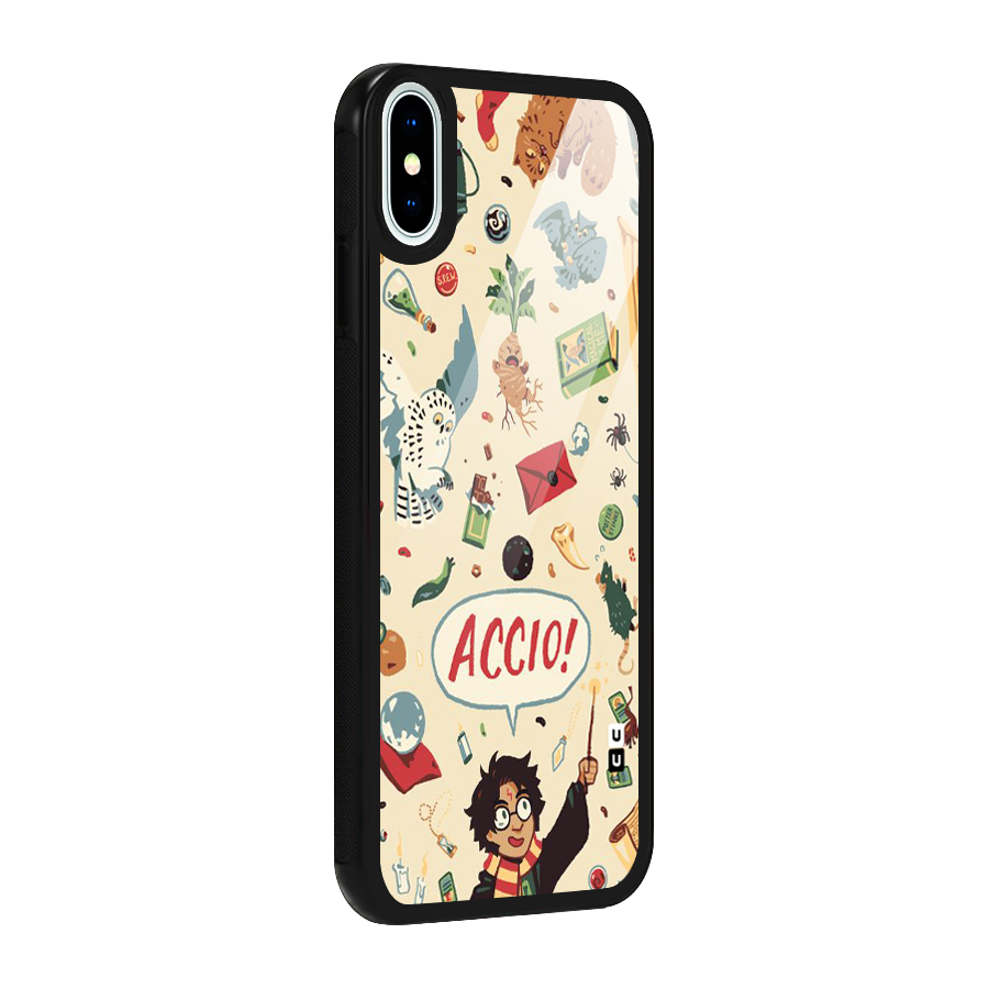 Owl Letter Glass Back Case for iPhone X