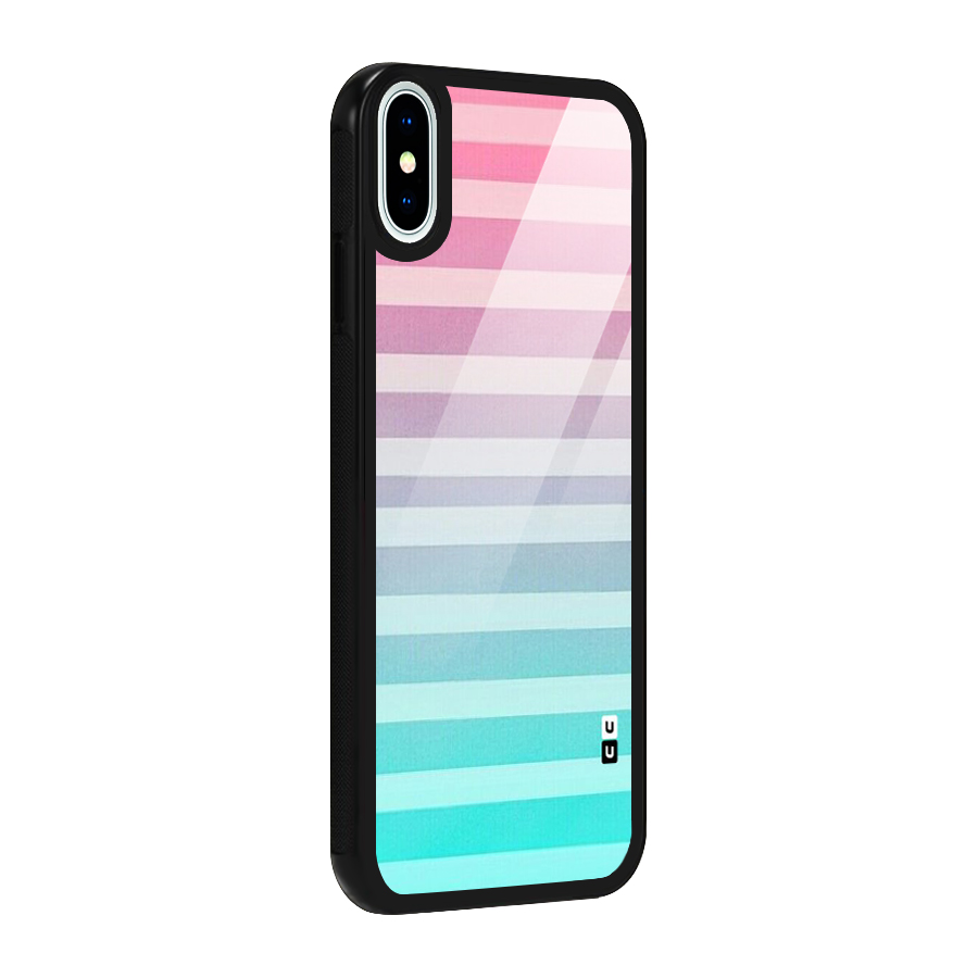 Pastel Ombre Glass Back Case for iPhone X