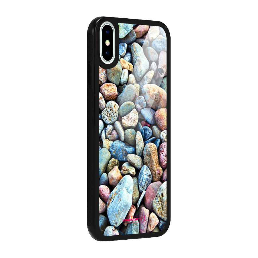 Pebbles Glass Back Case for iPhone X