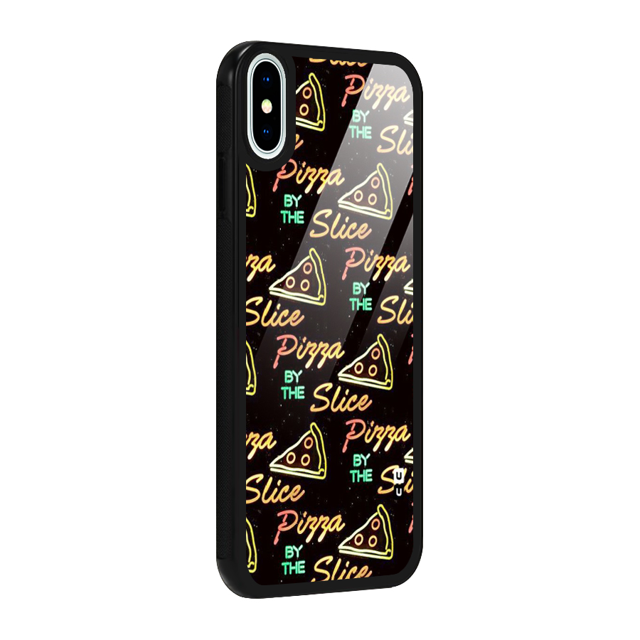 Pizza By Slice Glass Back Case for iPhone X