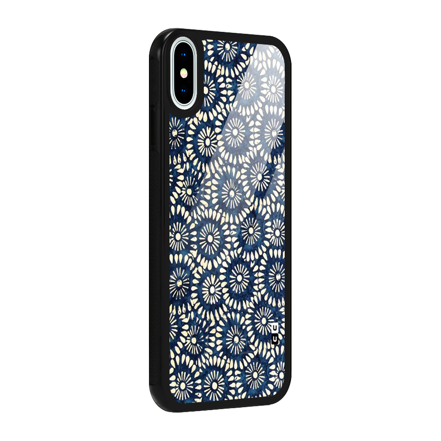 Pretty Circles Glass Back Case for iPhone X