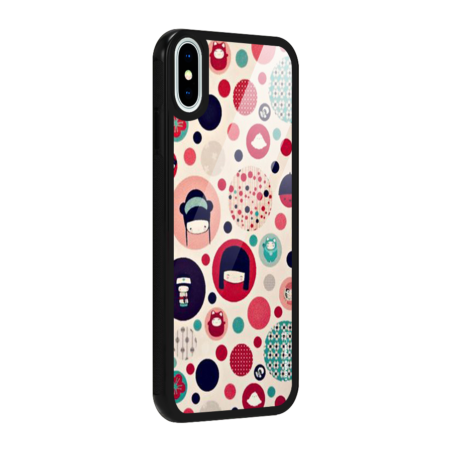 Quirky Glass Back Case for iPhone X