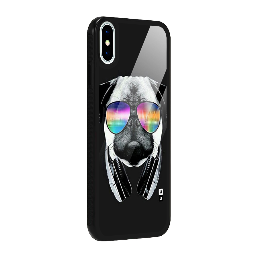 Rainbow Dog Swag Glass Back Case for iPhone X