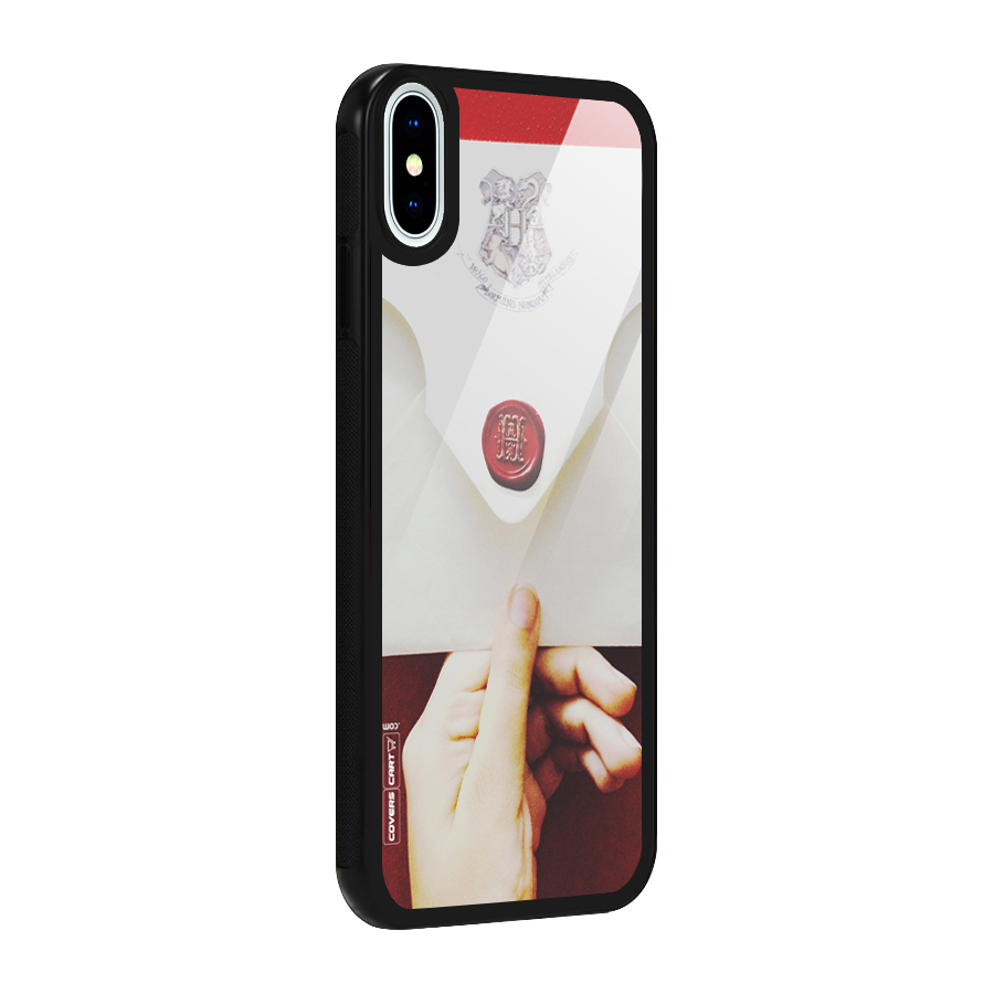 Red Envelope Glass Back Case for iPhone X