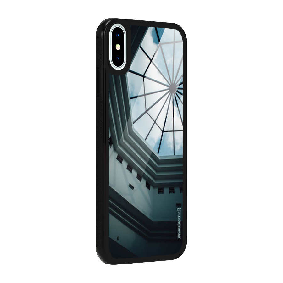 Rooftop Perspective Glass Back Case for iPhone X