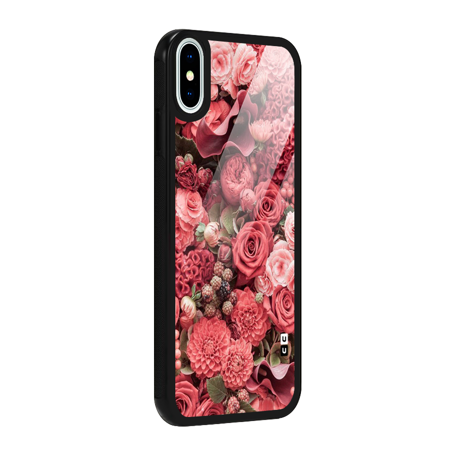 Shades Of Peach Glass Back Case for iPhone X