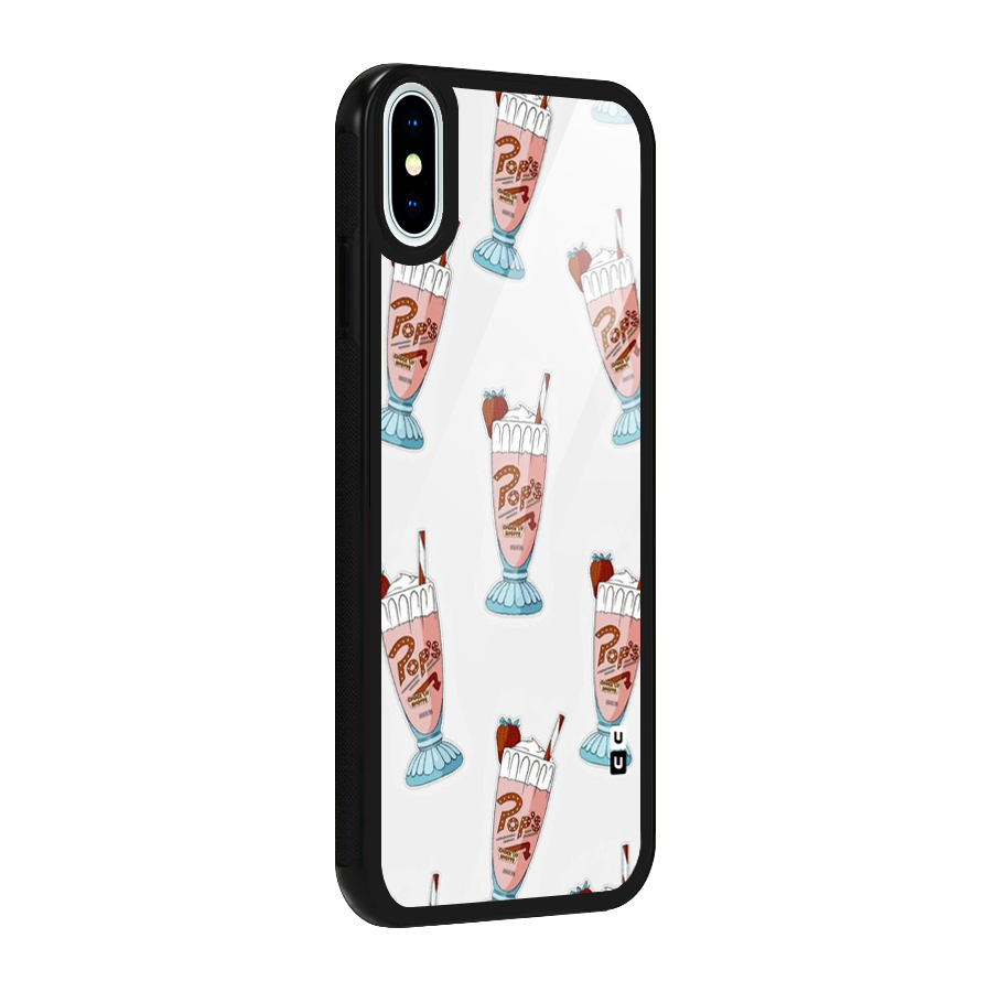Shake Design Glass Back Case for iPhone X