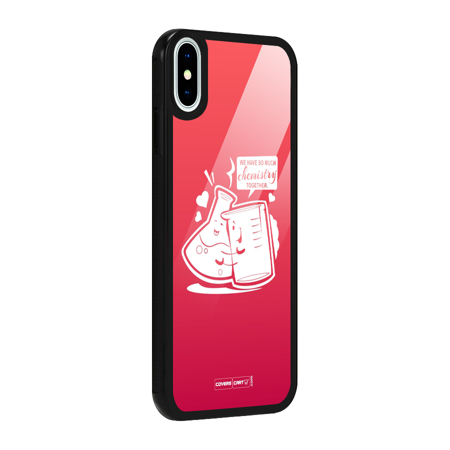 So Much Chemistry Glass Back Case for iPhone X