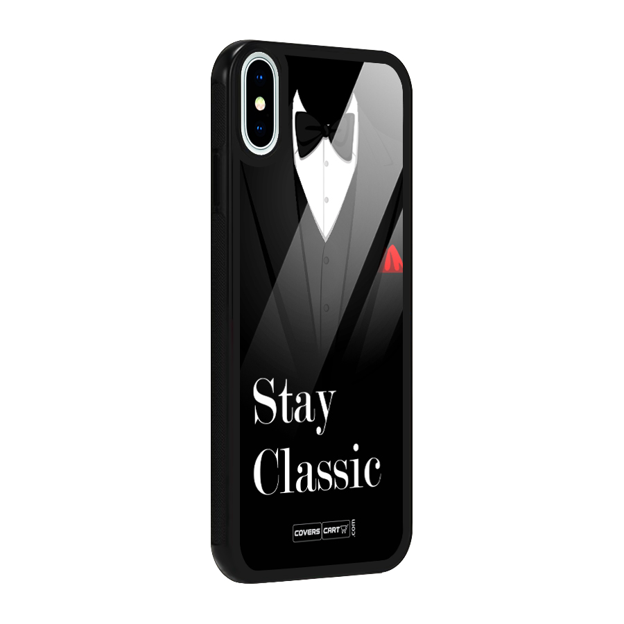 Stay Classic Glass Back Case for iPhone X