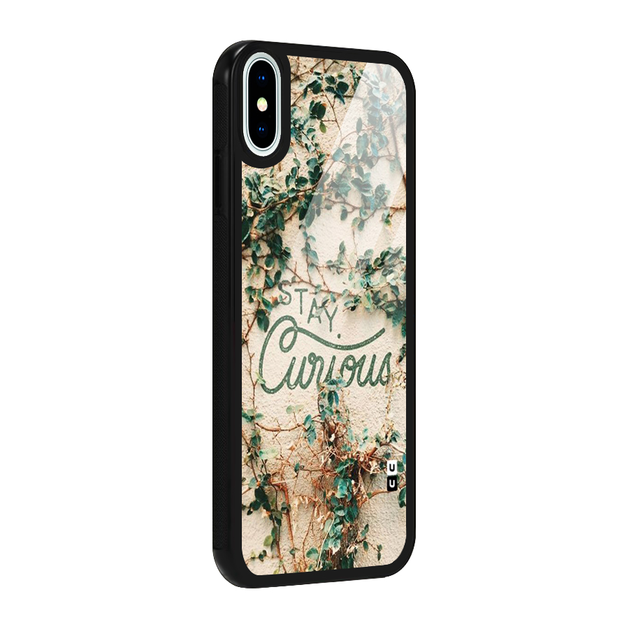 Stay Curious Glass Back Case for iPhone X