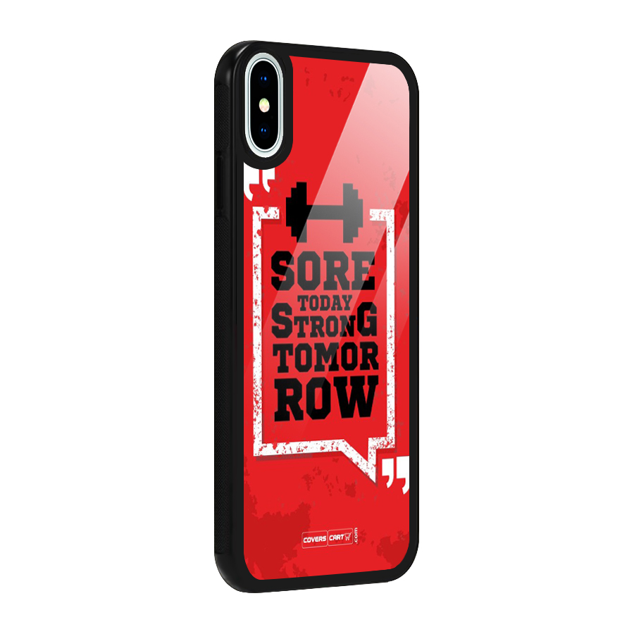Stay Strong Glass Back Case for iPhone X