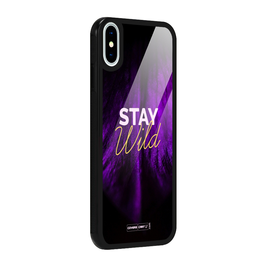Stay Wild Glass Back Case for iPhone X