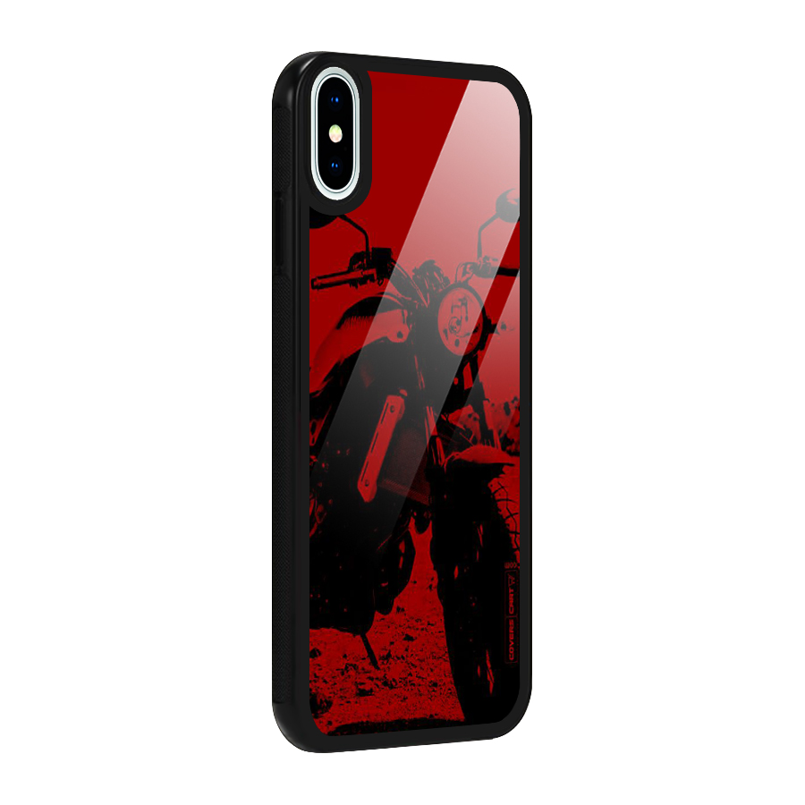 Stylish Ride Red Glass Back Case for iPhone X