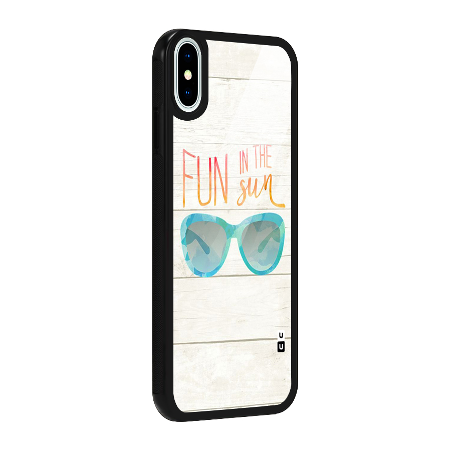 Sun Fun Glass Back Case for iPhone X
