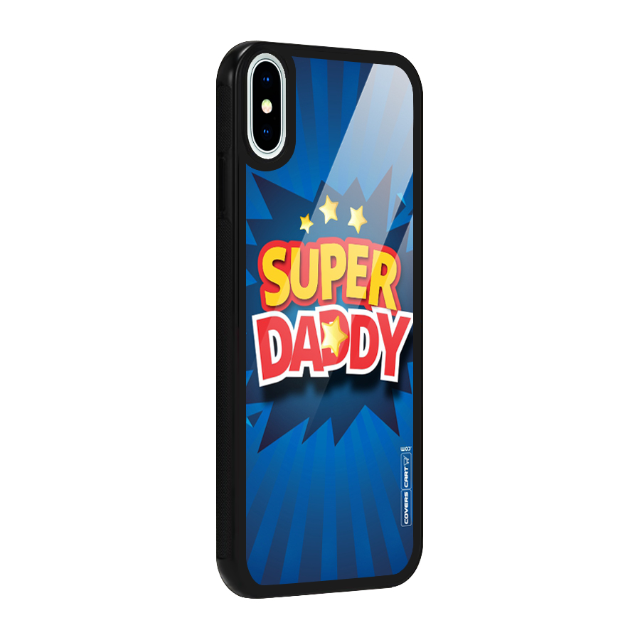 Super Daddy Glass Back Case for iPhone X