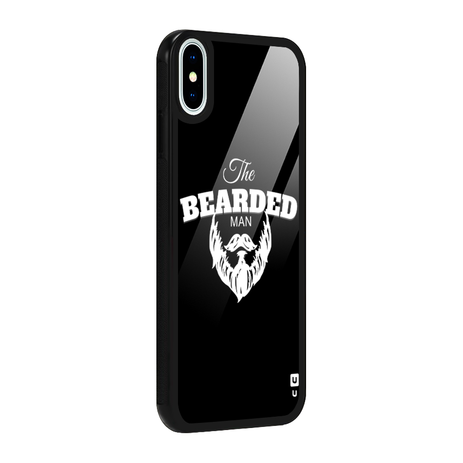 The Bearded Man Glass Back Case for iPhone X