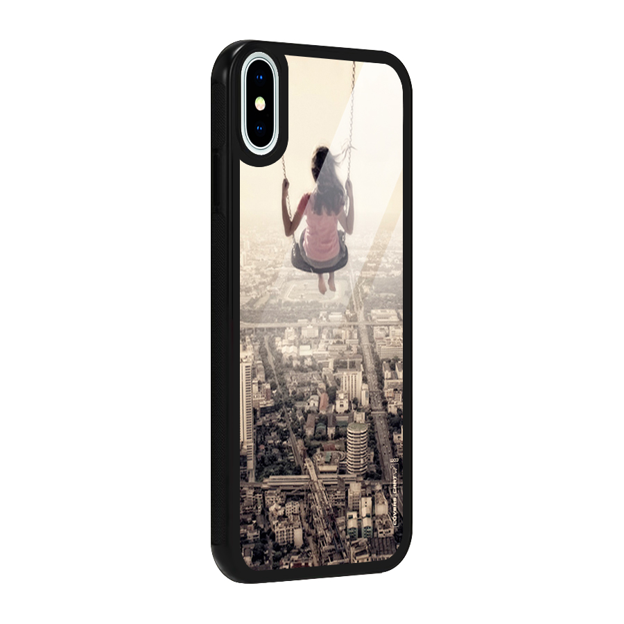 Top Of The World Glass Back Case for iPhone X