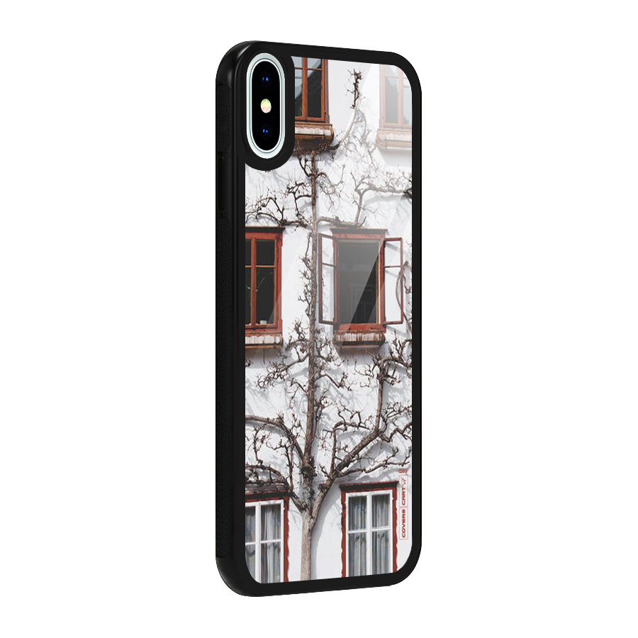 Tree House Glass Back Case for iPhone X