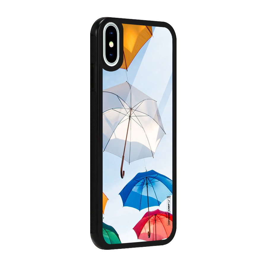 Umbrella Sky Glass Back Case for iPhone X