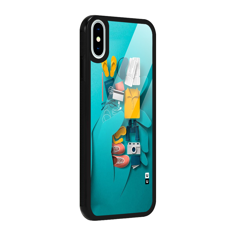 Vacay Vibes Glass Back Case for iPhone X