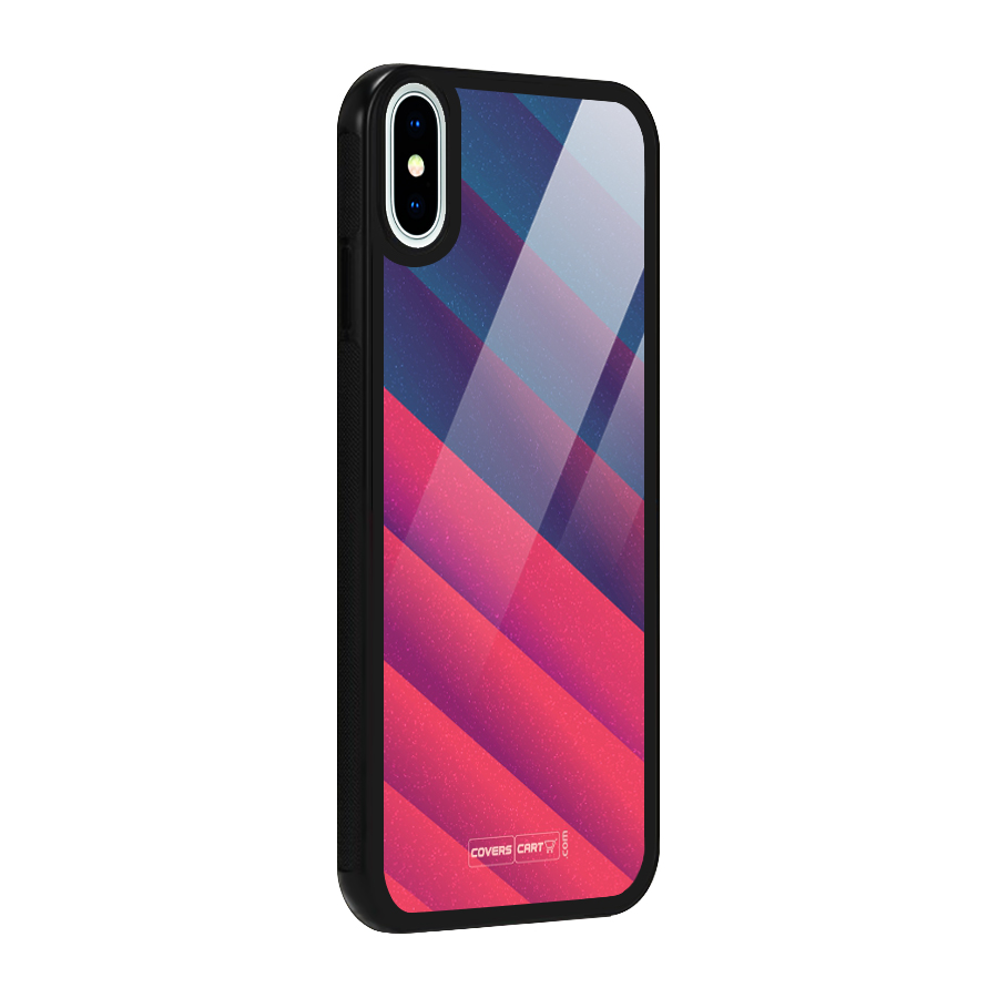 Vibrant Shades Glass Back Case for iPhone X