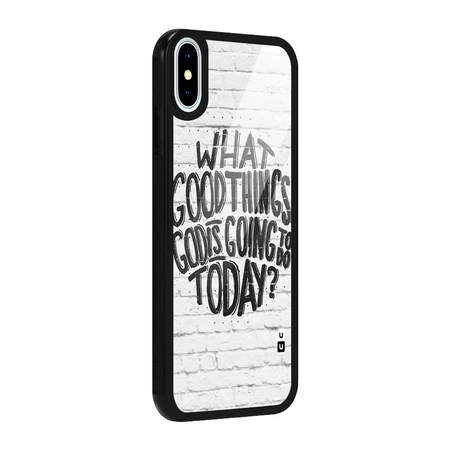 Wall Good Glass Back Case for iPhone X