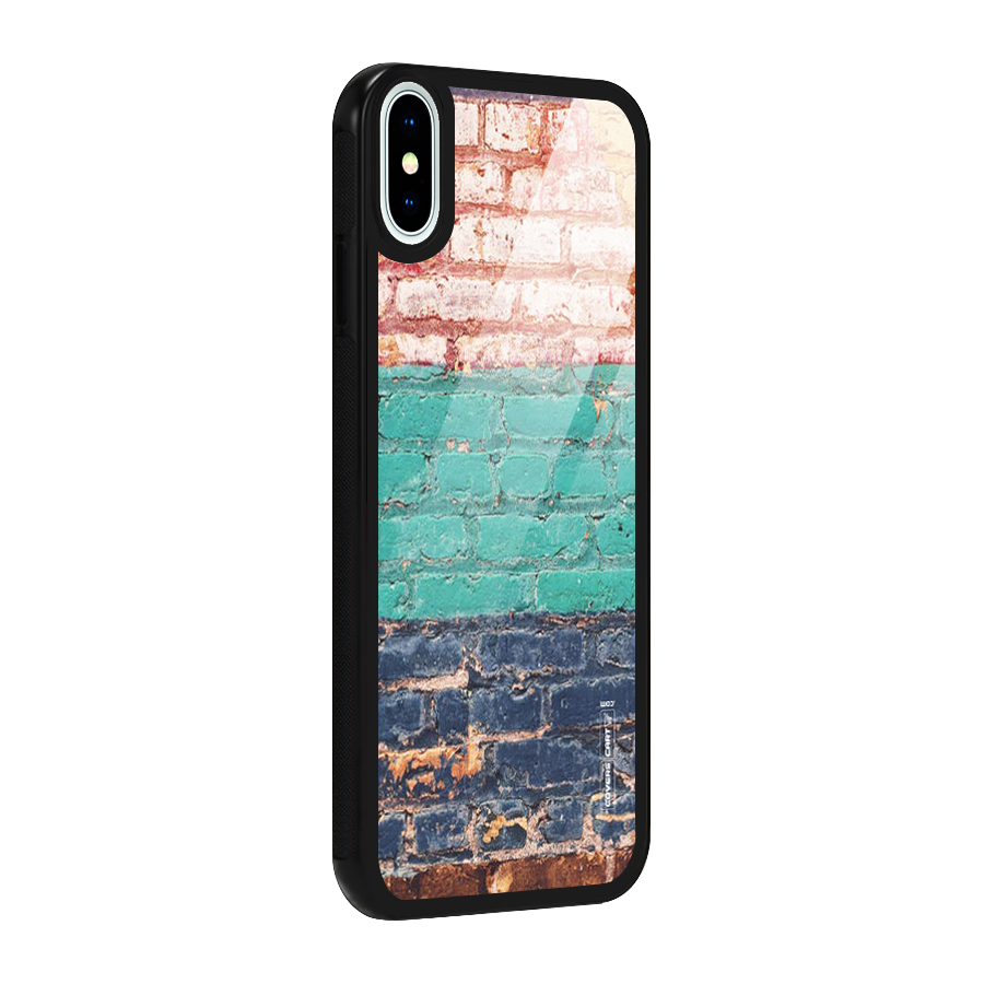 Wall Grafitty Glass Back Case for iPhone X