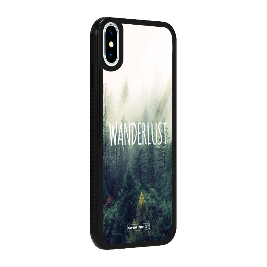 Wanderlust Glass Back Case for iPhone X