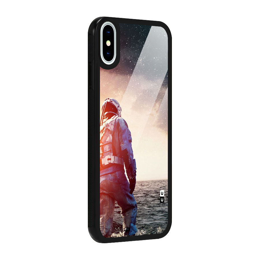Water Astronaut Glass Back Case for iPhone X