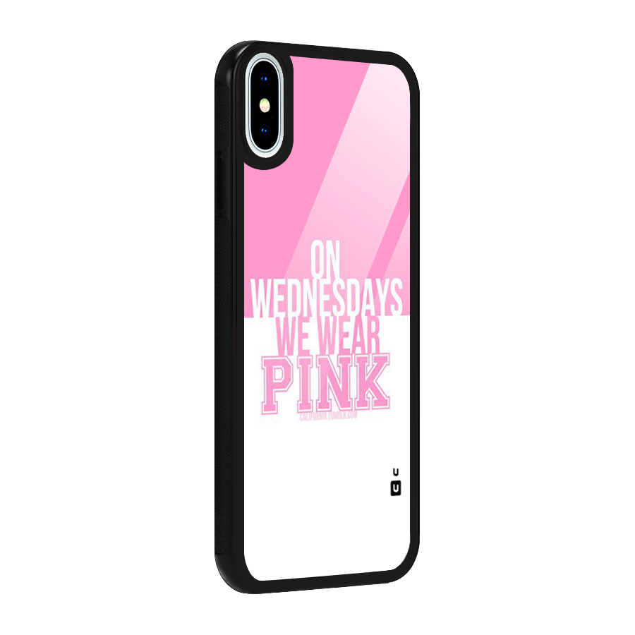 Wear Pink Glass Back Case for iPhone X