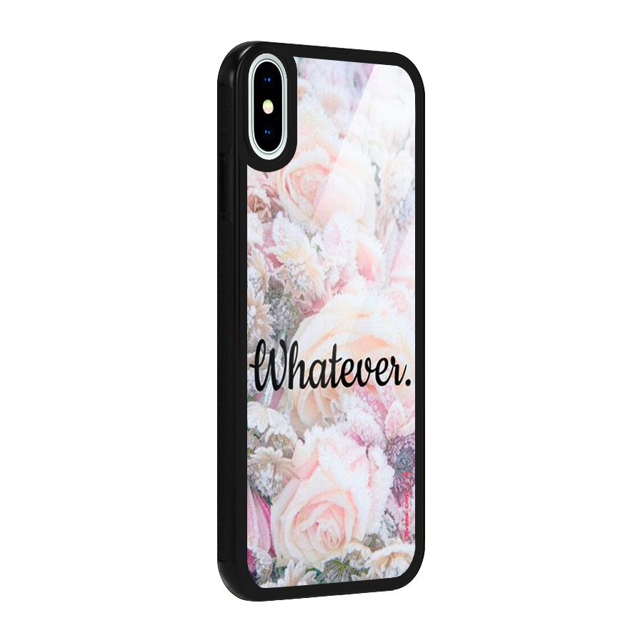 Whatever Glass Back Case for iPhone X