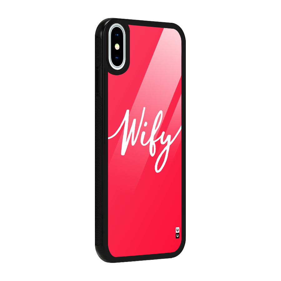 Wify Glass Back Case for iPhone X