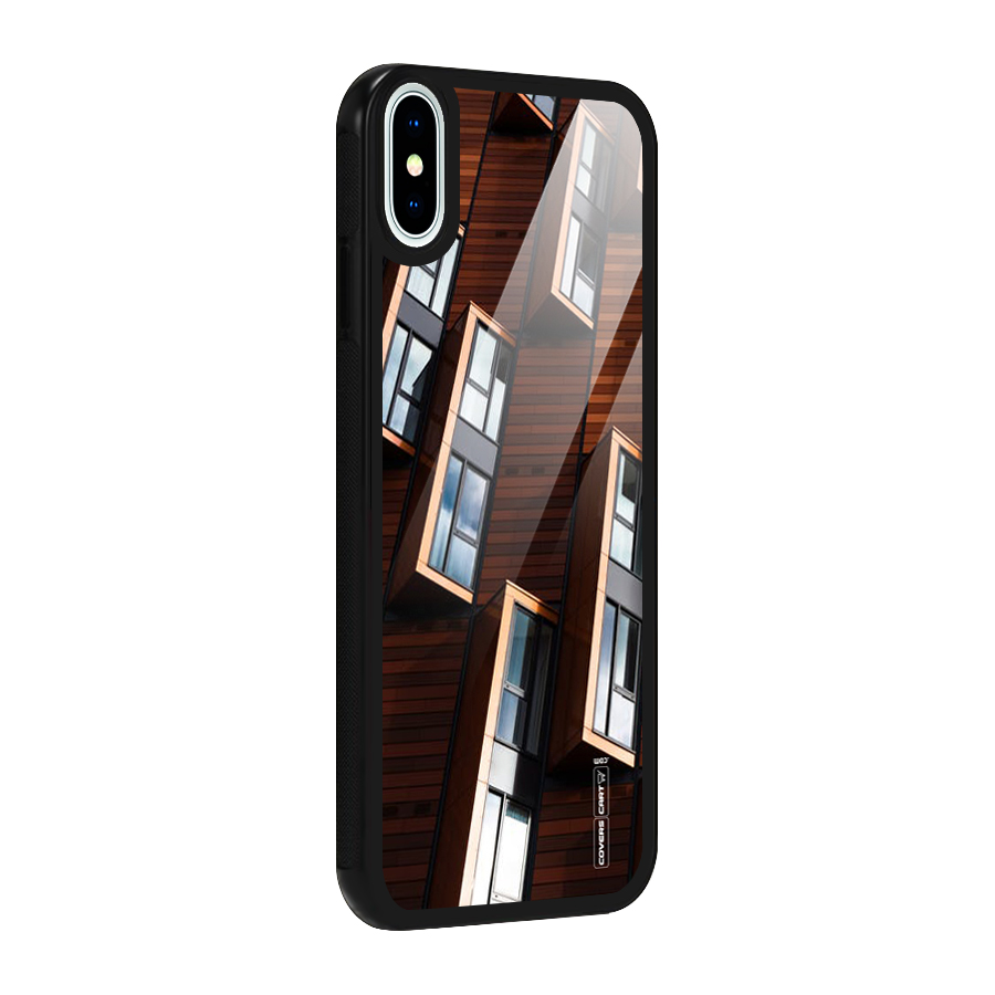Window Abstract Glass Back Case for iPhone X