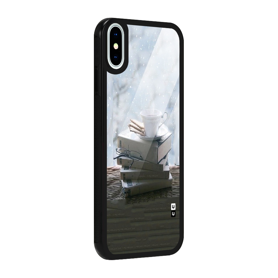 Winter Reads Glass Back Case for iPhone X