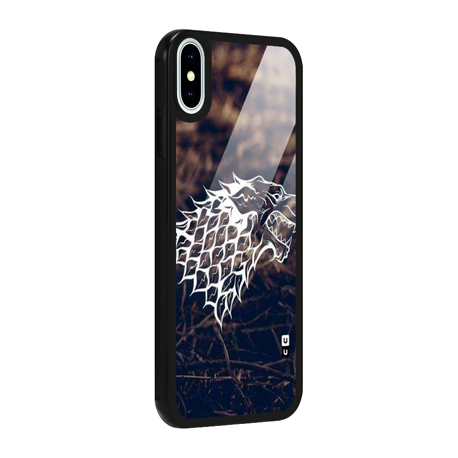 Wolf In White Glass Back Case for iPhone X