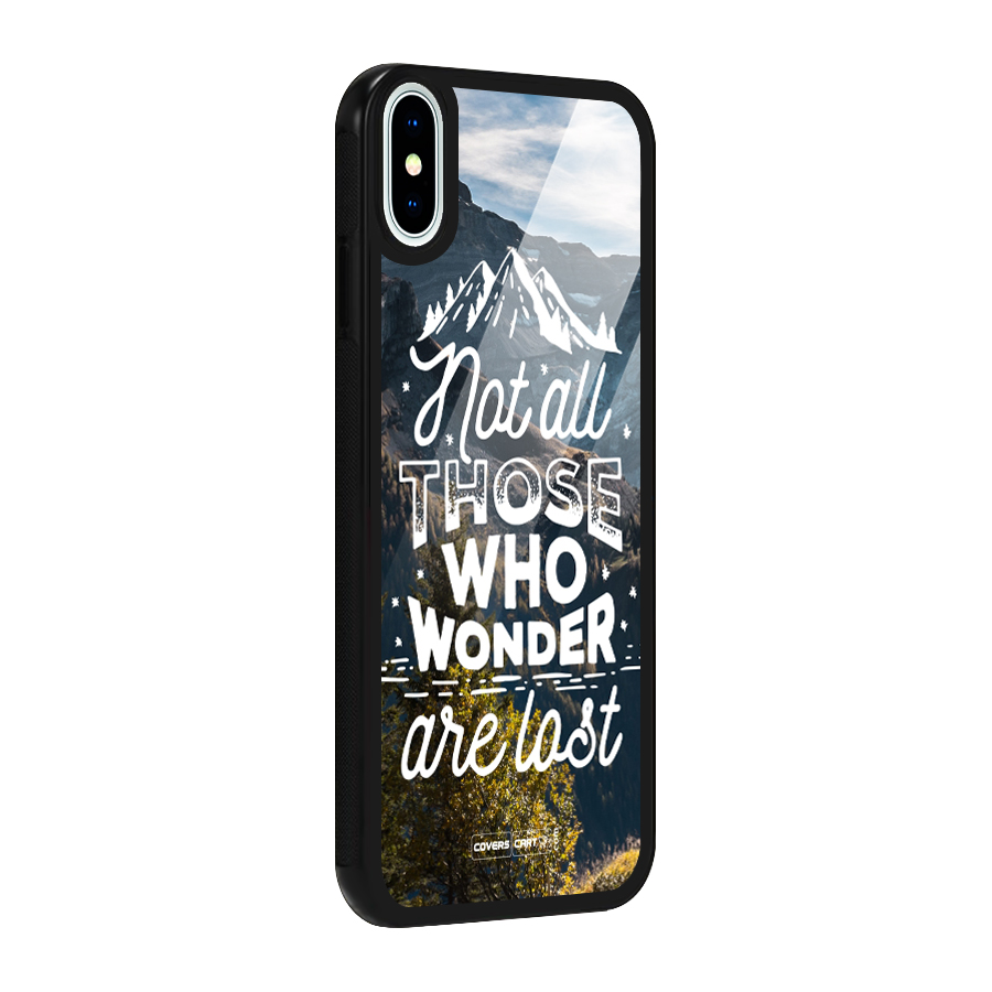Wonder Lost Glass Back Case for iPhone X