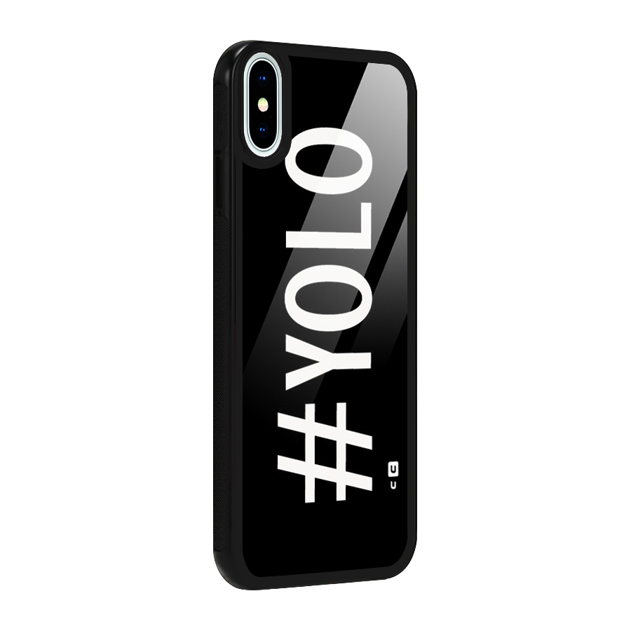 Yolo Glass Back Case for iPhone X