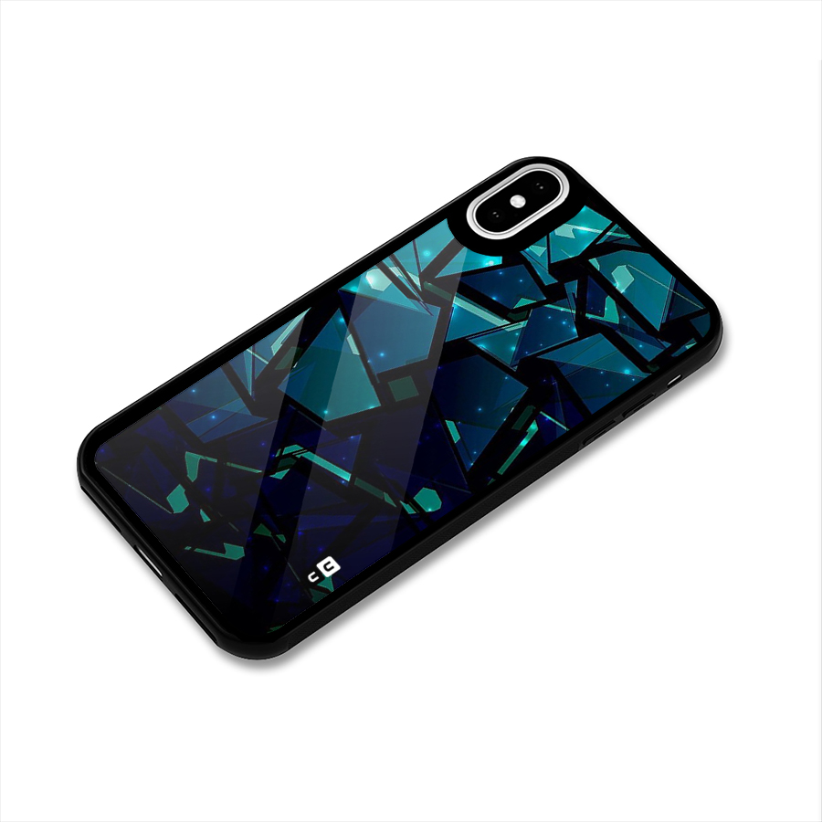 Abstract Glass Design Glass Back Case for iPhone X