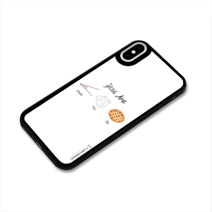 Acute Tea Pie Glass Back Case for iPhone X